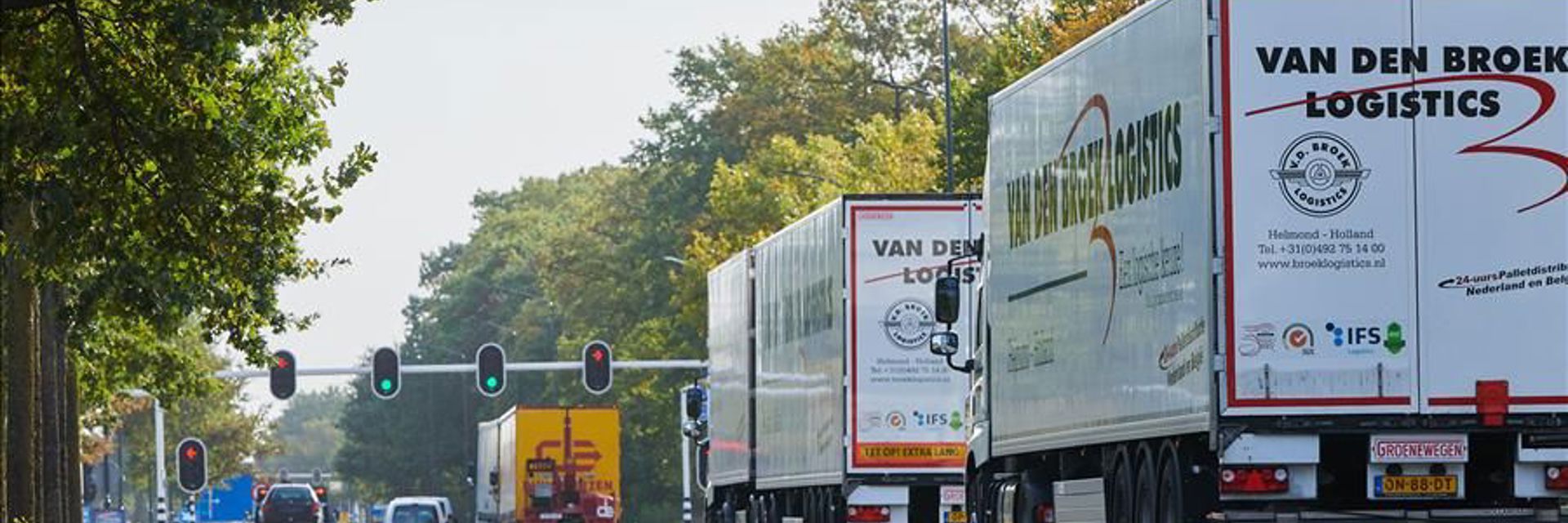 Stadslogistiek Logistiek Vrachtwagen Verkeerslichten
